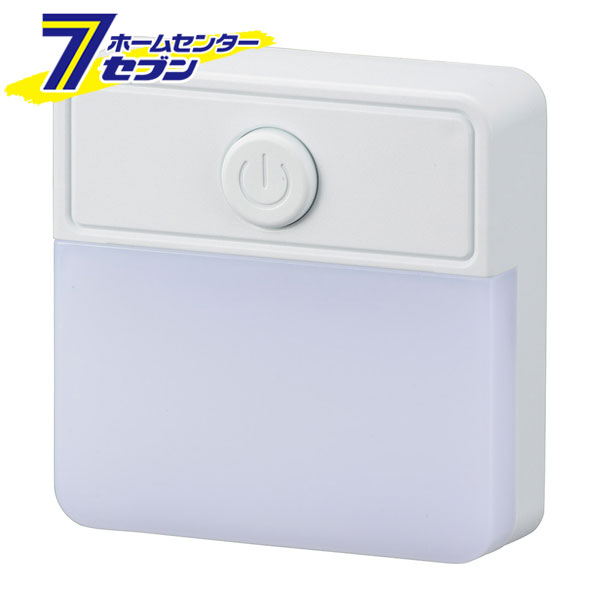 薄型LEDナイトライト スイッチ式 電球色 （品番）06-1723 NIT-ALA6PSQ-WL [照明器具:ナイトライトコン..