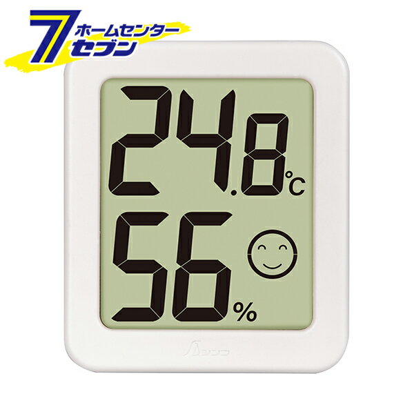 デジタル温湿度計 環境チェッカー ミニ ホワイト 73244 [温度計 環境測定器 熱中症対策 健康管理 大型..