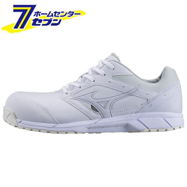 ミズノ オールマイティ ワークシューズ 25cm ホワイト CS 紐タイプ C1GA171001250 [作業靴 ワーキング スニーカー ユニセックス ローカット 紐靴 軽量](hc8)