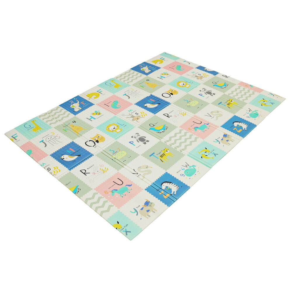 【ポイント5倍】大島屋 たためるプレイマット アルファベット 148x198x1cm [敷物 キッズ用品 知育家具]【ポイントUP:2025年12月1日0:00～23:59まで】