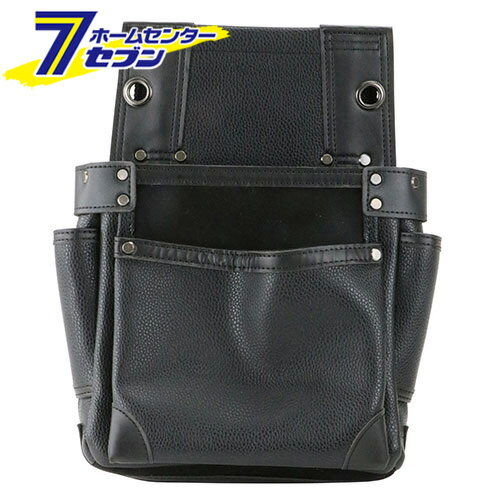 SK11 黒 釘袋2段スィングポケット 300×350×120mm SSL-NB-11 [釘ケース 釘入れ スィングポケット 工具入..