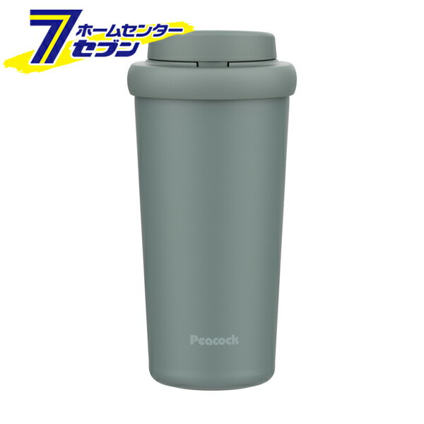 ワンタッチ タンブラー 保温保冷 0.4L スレートブルー AED-40ASL ピーコック [水筒 マグボトル スポー..