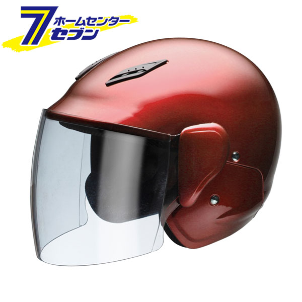 セミジェットヘルメット キャンディレッド F BH-17R ユニカー工業 [シールド付き 二輪 バイク用品](2)