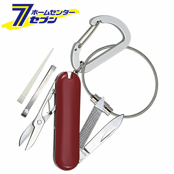 中林製作所 冒険倶楽部 5徳ツール カラビナ付 CS-04 [ストラップ キーホルダー 工具袋 工具入れ バッグ]