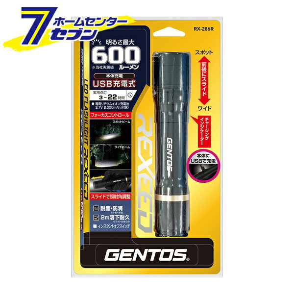 ϥǥ饤 USBż ϥǥȡ LED饤 600롼 RX-286R [ȡ饤  3 ѿ ũ ȥɥ  ȥ GENTOS]
