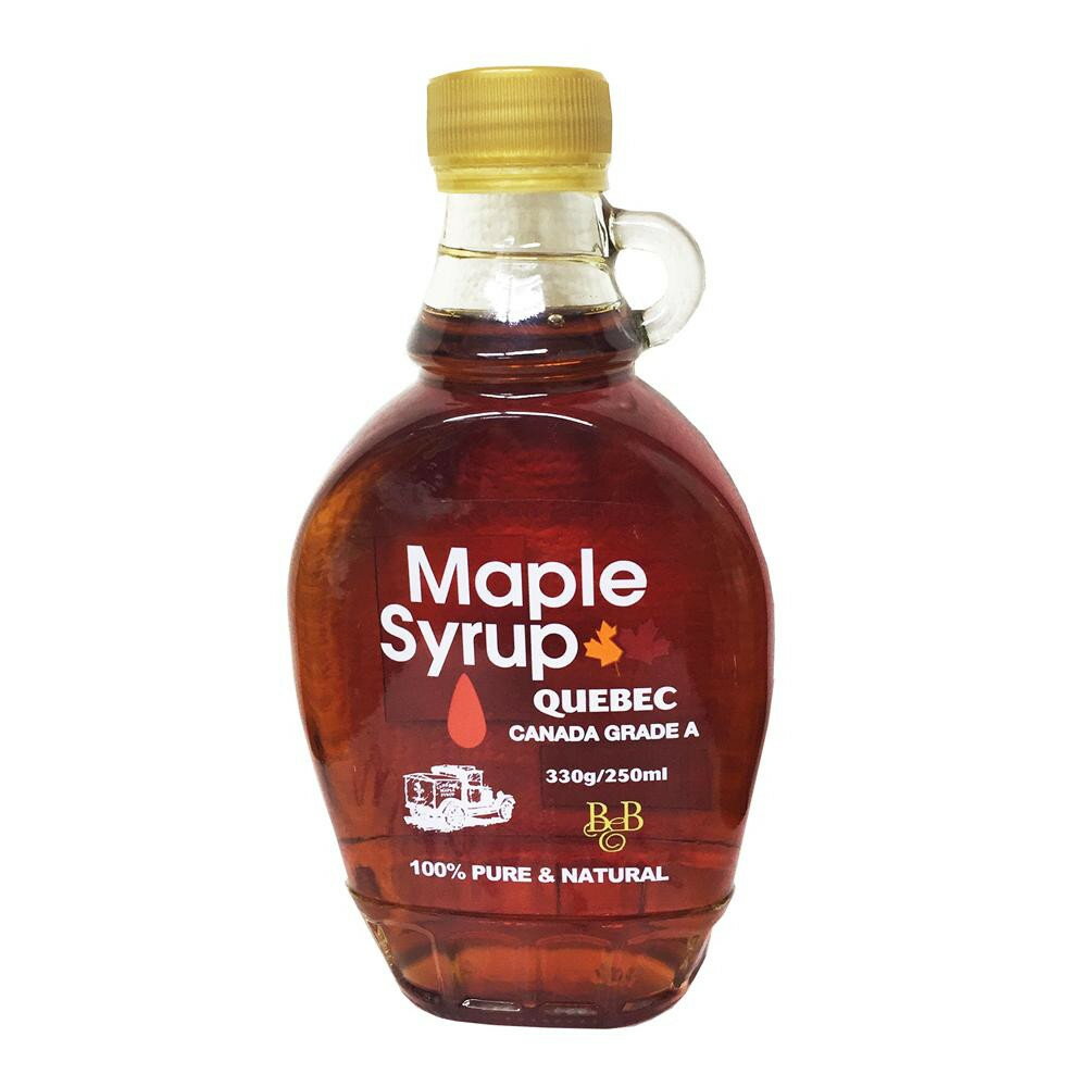 ボーアンドボン B＆B ピュアメープルシロップ アンバーリッチテイスト 330g×12個【メーカー直送：代金引換不可：同梱不可】【北海道・沖縄・離島は配達不可】