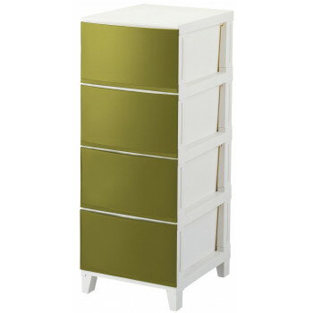 ルームス　シェード　4段チェスト　(組立式)　RSD-S344　SKA・サンドカーキ【メーカー直送：代金引換不可：同梱不可】【北海道・沖縄・離島は配達不可】