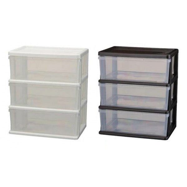 siis シーズ ワイドチェスト 3段 SI-W3 WH・ホワイト【メーカー直送：代金引換不可：同梱不可】【北海道・沖縄・離島は配達不可】