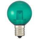 OHM LEDミニボール球装飾用 G40/E17/1.2W/6lm/クリア緑色 LDG1G-H-E17 13C【メーカー直送:代金引換不可:同梱不可】【北海道・沖縄・離島は配達不可】(3)