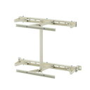 日晴金属 LP GUARD (LPガスボンベガード)壁面固定金具(50kg容器2本用) LP-KHD50【メーカー直送:代金引換不可:同梱不可】【北海道・沖縄・...