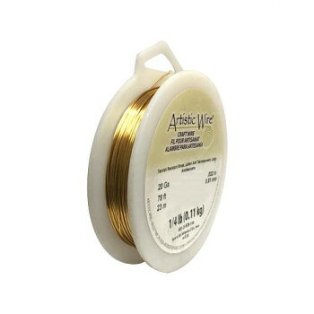 Artistic Wire(アーティスティックワイヤー) ロングスプールス(業務用) ノンターニッシュブラス 0.8mm×約24m 20【配送方法:メール便/同梱不可/代引不可/日時指定不可】【北海道・沖縄・離島は配達不可】