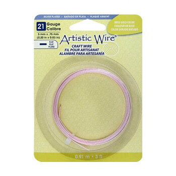 Artistic Wire(アーティスティックワイヤー) フラットワイヤー ローズゴールド (5m...