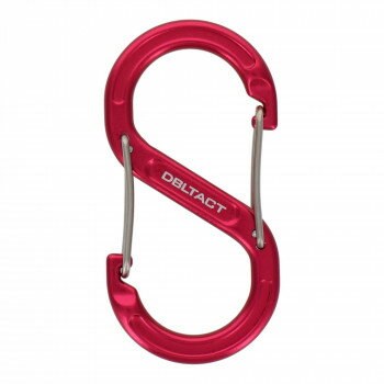 DBLTACT　アルミS型カラビナ　レッド　DT-AKS-80R　360515【配送方法:メール便/同梱不可/代引不可/日時指定不可】【北海道・沖縄・離島は配達不可】(3)