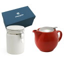 ZERO JAPAN ユニバーサルティーポット3人用+ティーキャニスター ZG-005 TO・トマト【メーカー直送:代金引換不可:同梱不可】【北海道・沖縄・離島...