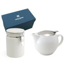 ZERO JAPAN ユニバーサルティーポット3人用+ティーキャニスター ZG-005 WH・ホワイト【メーカー直送:代金引換不可:同梱不可】【北海道・沖縄・離...