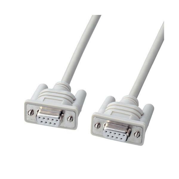 サンワサプライ エコRS-232Cケーブル クロス結線・2m KR-ECCR2【メーカー直送：代金引換不可：同梱不可】【北海道・沖縄・離島は配達不可】