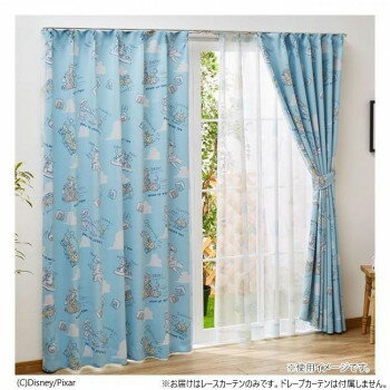 ディズニー トイストーリー レースカーテン 2枚組 SB-435 100×133cm【メーカー直送：代金引換不可：同梱不可】【北海道・沖縄・離島は配達不可】