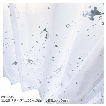 ディズニー ミッキーレース箔カーテン 2枚組 100×176cm SB-580-D【メーカー直送：代金引換不可：同梱不可】【北海道・沖縄・離島は配達不可】