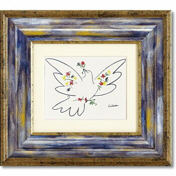 ユーパワー ミュージアム シリーズ アートフレーム ピカソ 「平和」 MW-05035【メーカー直送：代金引換不可：同梱不可】【北海道・沖縄・離島は配達不可】