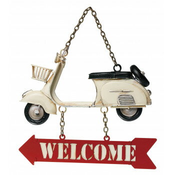 Mirror - ウェルカムボード scooter 壁掛け 43154【メーカー直送：代金引換不可：同梱不可】【北海道・沖縄・離島は配達不可】