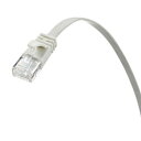 サンワサプライ カテゴリ6AフラットLANケーブル ホワイト 10m KB-FL6A-10W【メーカー直送:代金引換不可:同梱不可】【北海道・沖縄・離島は配達不可】(2)