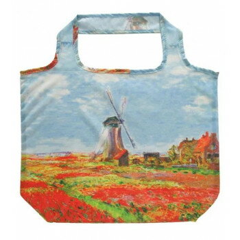 Shopping Bags, Ecology Bags - 名画エコバッグ モネ「チューリップ畑」 AE-00837【配送方法:メール便/同梱不可/代引不可/日時指定不可】【北海道・沖縄・離島は配達不可】