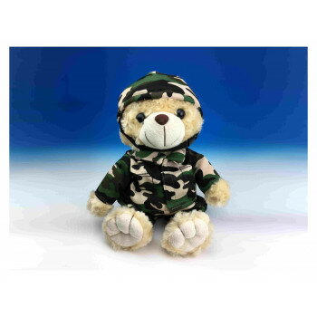 Bear - A・C・ADVANCE 鉄帽迷彩ベア ぬいぐるみ 350mm BEAR017【メーカー直送：代金引換不可：同梱不可】【北海道・沖縄・離島は配達不可】