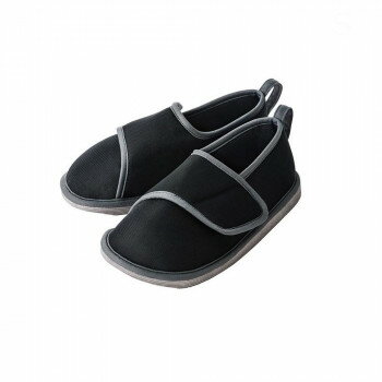 竹虎 転倒予防シューズ つま先つき L ブラック・091384【メーカー直送：代金引換不可：同梱不可】【北海道・沖縄・離島は配達不可】