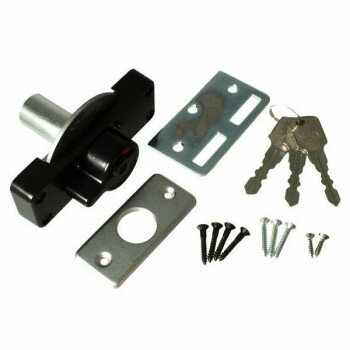 G-245 シリンダー鎌錠大 ブラック 3本キー 00071245-001【メーカー直送：代金引換不可：同梱不可】【北海道・沖縄・離島は配達不可】