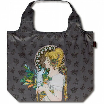 Shopping Bags, Ecology Bags - ユーパワー 名画クーラーエコバッグ ミュシャ「羽根」 AE-01518【メーカー直送：代金引換不可：同梱不可】【北海道・沖縄・離島は配達不可】