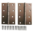 PY-675 ブロンズ 角蝶番 102mm 2枚入 00071675-001【メーカー直送:代金引換不可:同梱不可】【北海道・沖縄・離島は配達不可】