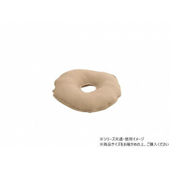 座布団 円座 綿/ポリエステル ループ 35cm丸 ベージュ 1211810020401【メーカー直送：代金引換不可：同..