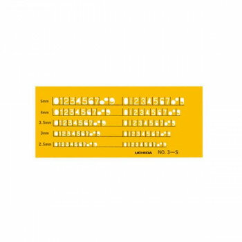 テンプレート No.3-S 数字定規 1-843-1013【配送方法:メール便/同梱不可/代引不可/日時指定不可】【北海道・沖縄・離島は配達不可】