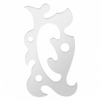 万能雲型定規 大型 1-811-0400【配送方法:メール便/同梱不可/代引不可/日時指定不可】【北海道・沖縄・離島は配達不可】