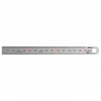 ステンレス・アルミ定規 ヤマヨ シルバー直尺 15cm 108-0002【配送方法:メール便/同梱不可/代引不可/日時指定不可】【北海道・沖縄・離島は配達不可】