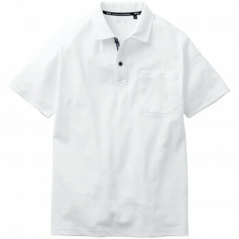 桑和 7325-51 半袖ポロシャツ(胸ポケット付き) Sサイズ ホワイト(0) G.G.【メーカー直送：代金引換不可：同梱不可】【北海道・沖縄・離島は配達不可】