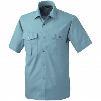 桑和 537 半袖シャツ 6Lサイズ ミストブル(208)【メーカー直送：代金引換不可：同梱不可】【北海道・沖縄・離島は配達不可】