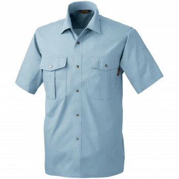 Short Sleeve Shirt - 桑和 537 半袖シャツ Mサイズ モスグリーン(107)【メーカー直送：代金引換不可：同梱不可】【北海道・沖縄・離島は配達不可】
