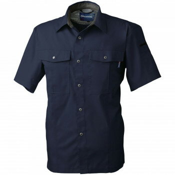 桑和 617 半袖シャツ LLサイズ ネイビー(1) Absolute GEAR【メーカー直送：代金引換不可：同梱不可】【北海道・沖縄・離島は配達不可】