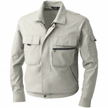 桑和 483 長袖ブルゾン 6Lサイズ アイボリー(5)【メーカー直送：代金引換不可：同梱不可】【北海道・沖縄・離島は配達不可】