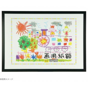 画用紙額 四切判 ブラック 107-020【メーカー直送：代金引換不可：同梱不可】【北海道・沖縄・離島は配達不可】