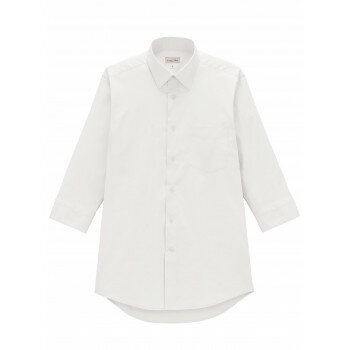 ボンマックス FB5056M メンズレギュラーカラー七分袖シャツ ホワイト (15) サイズ:3L FACEMIX【メーカー直送：代金引換不可：同梱不可】【北海道・沖縄・離島は配達不可】