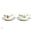 ディズニー ラプンツェル&アリエル ペアティーカップ&ソーサー 240ml D-PR05 53006【メーカー直送:代金引換不可:同梱不可】【北海道・沖縄・離島は配達不可】