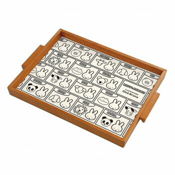 ミッフィー＆アニマルズ ウッドトレーL DB3502【メーカー直送：代金引換不可：同梱不可】【北海道・沖..