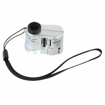 LEDライト・ブラックライト付き ポケット顕微鏡 KB-02【メーカー直送：代金引換不可：同梱不可】【北海道・沖縄・離島は配達不可】