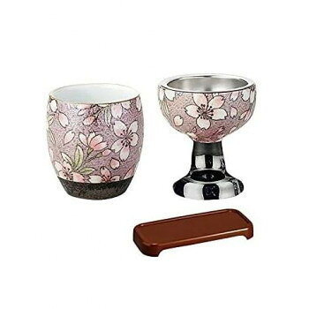 有田焼　茶湯器・仏器セット(膳付き)　桜ろまん【メーカー直送：代金引換不可：同梱不可】【北海道・沖縄・離島は配達不可】