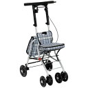 幸和製作所 テイコブ(TacaoF) シルバーカー(コンパクトタイプ) シプール チェックブラック SICP02-BK【メーカー直送:代金引換不可:同梱不可】【北海道・沖縄・離島は配達不可】