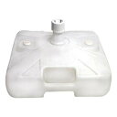 E器具 4243 ポール台 白 角型 30L 注水式 Φ22~25mm用【メーカー直送:代金引換不可:同梱不可】【北海道・沖縄・離島は配達不可】