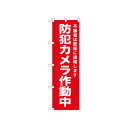 ☆N_のぼり 52556 防犯カメラ作動中 赤【メーカー直送:代金引換不可:同梱不可】【北海道・沖縄・離島は配達不可】