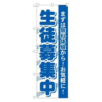 のぼり GNB-59 生徒募集中【配送方法:メール便/同梱不可/代引不可/日時指定不可】【北海道・沖縄・離島は配達不可】